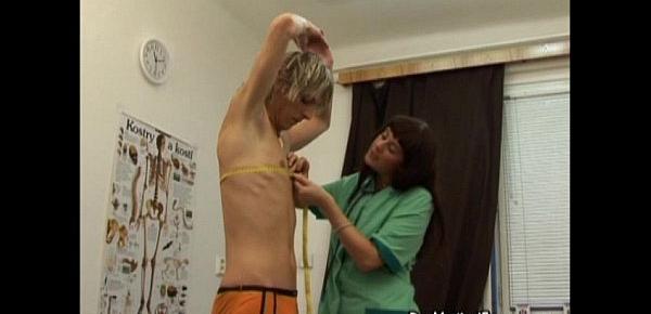 Boy Medical Exam for Blond College Student